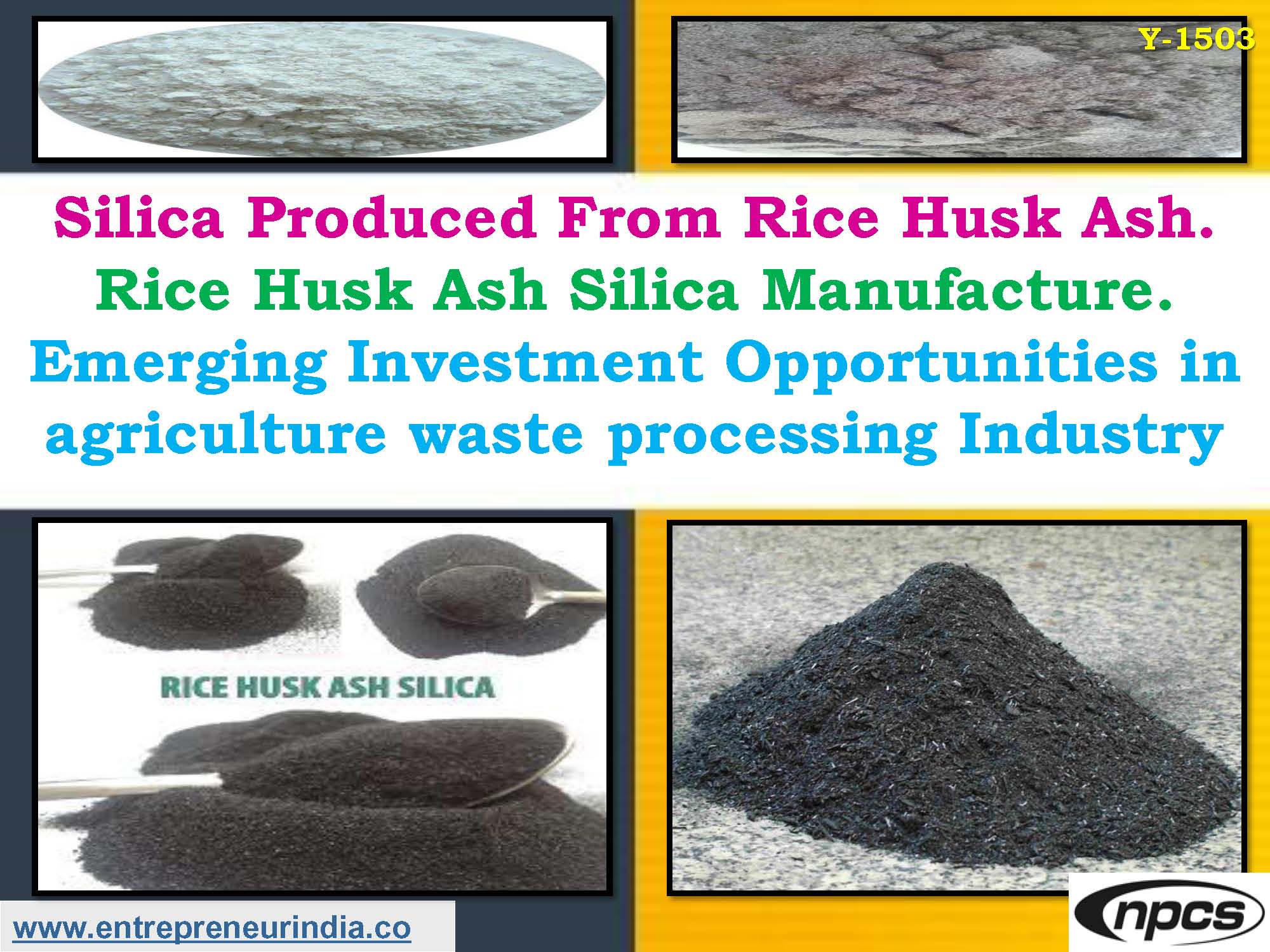 Silica Produced From Rice Husk Ash. Rice Husk Ash Silica Manufacture.