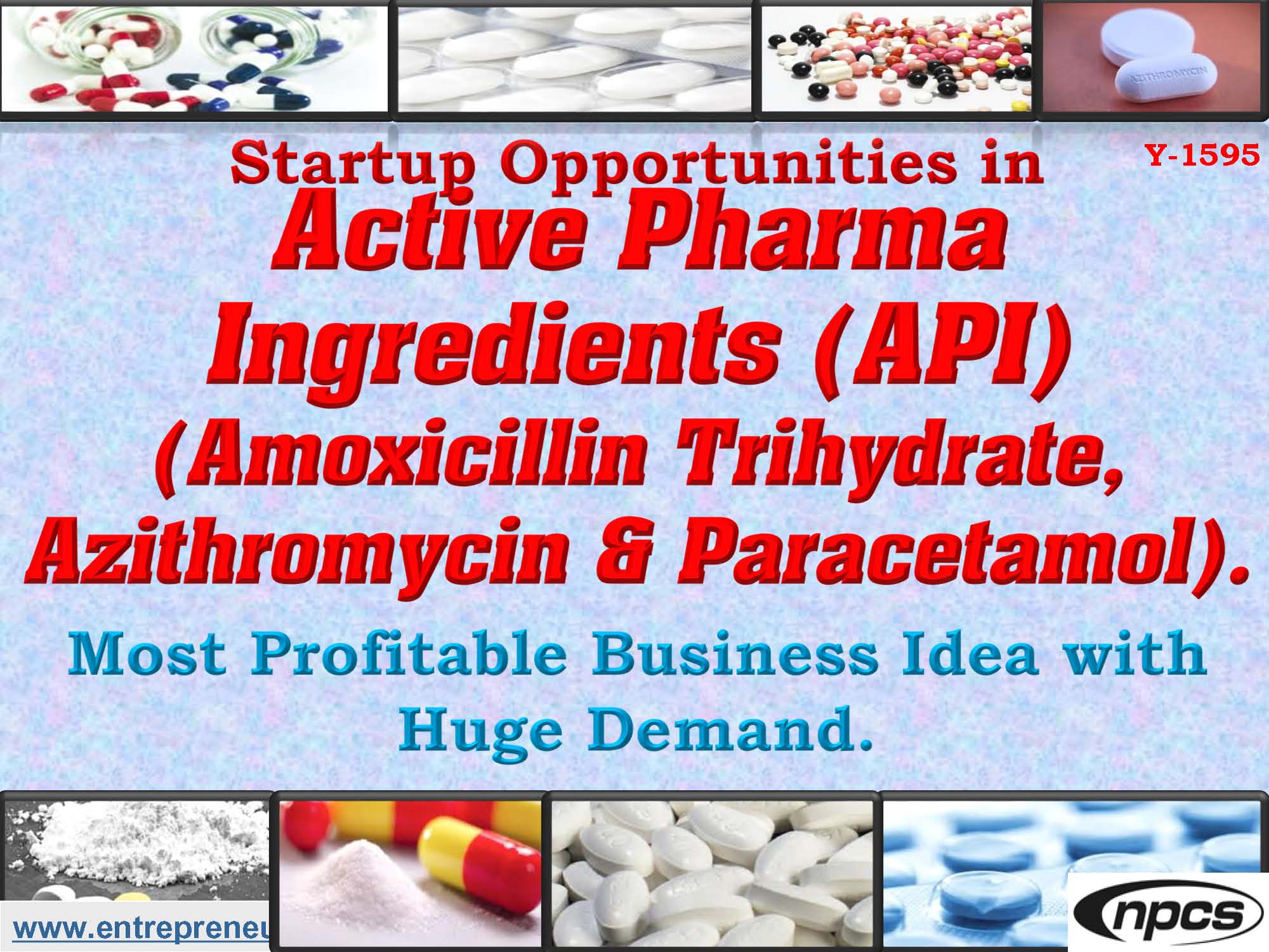 Startup Opportunities in Active Pharma Ingredients