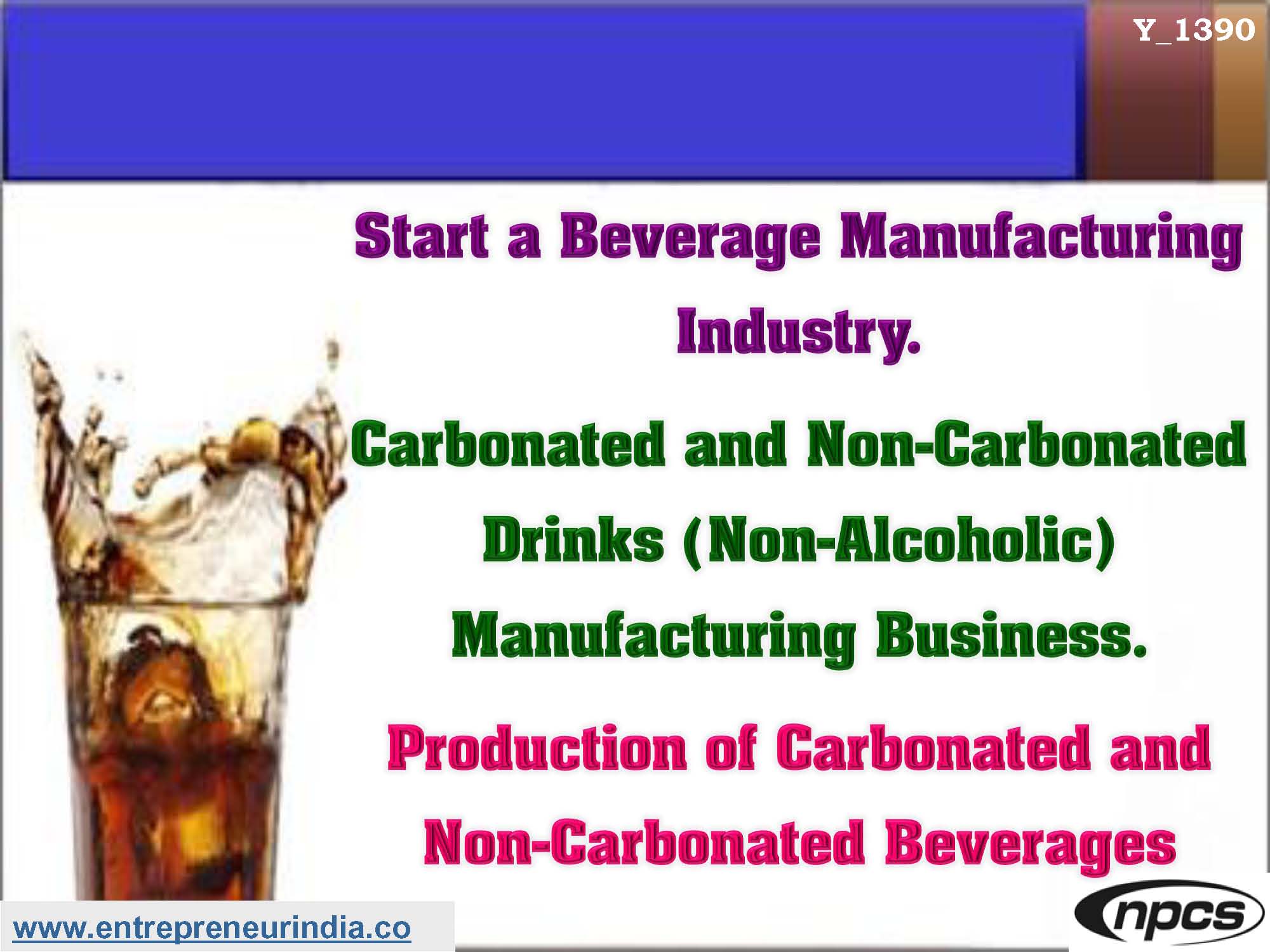 Start a Beverage Manufacturing Industry