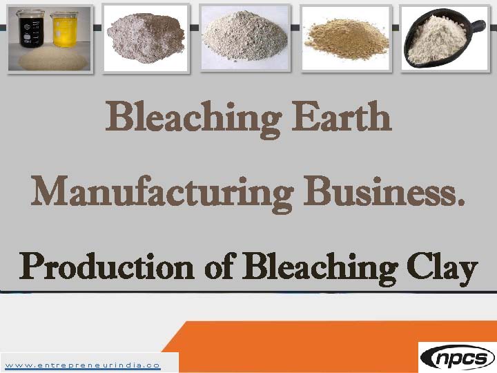 Bleaching Earth Manufacturing Business