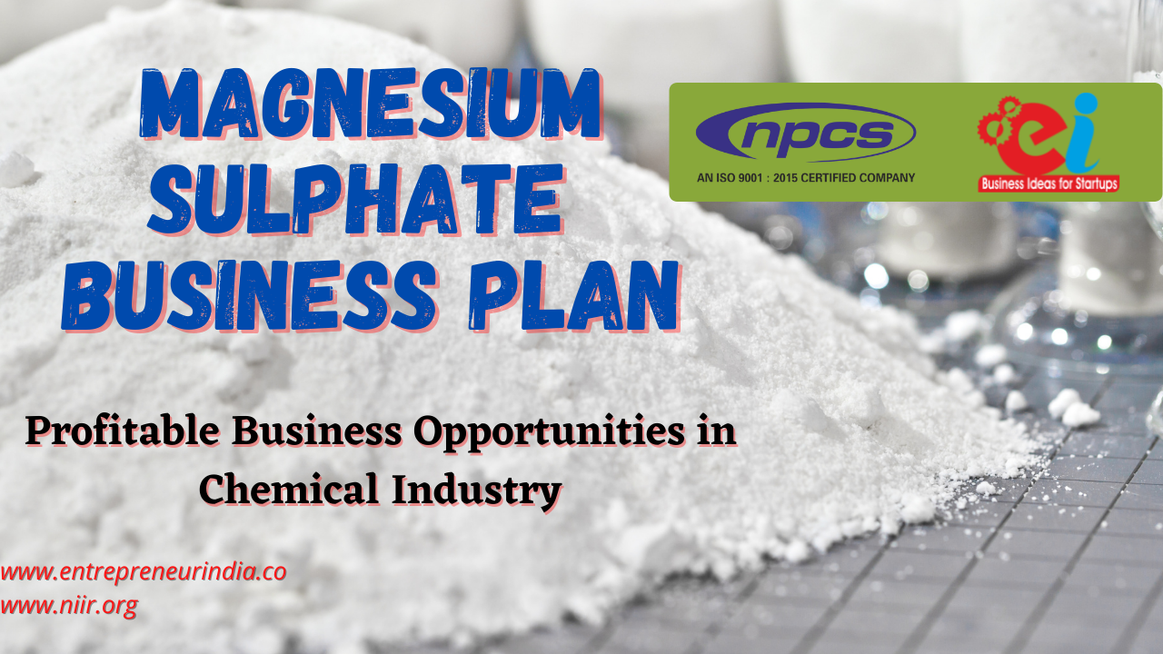 Magnesium Sulphate Business Plan Profitable Business Opportunities in Chemical Industry