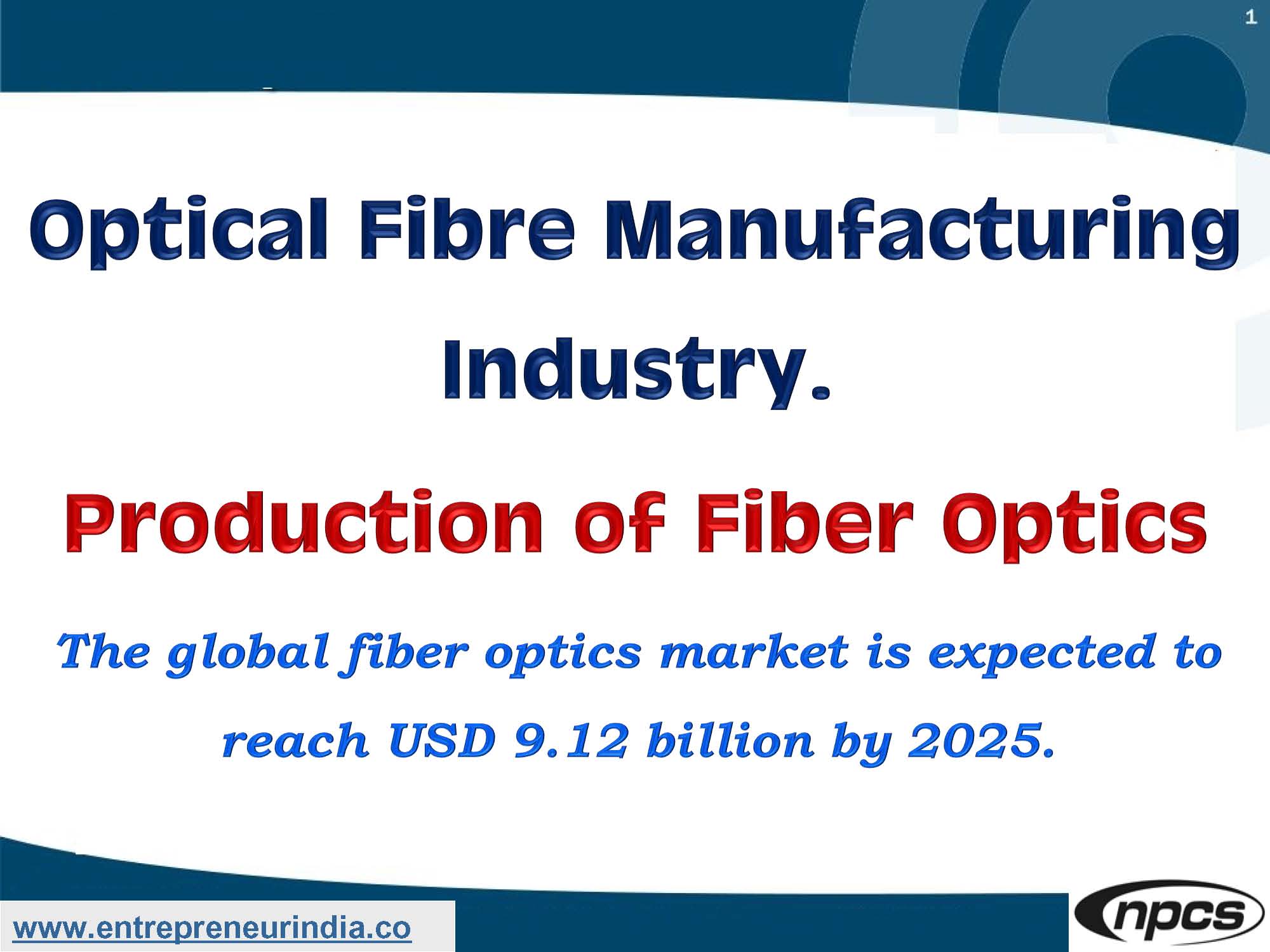Optical Fibre Manufacturing Industry