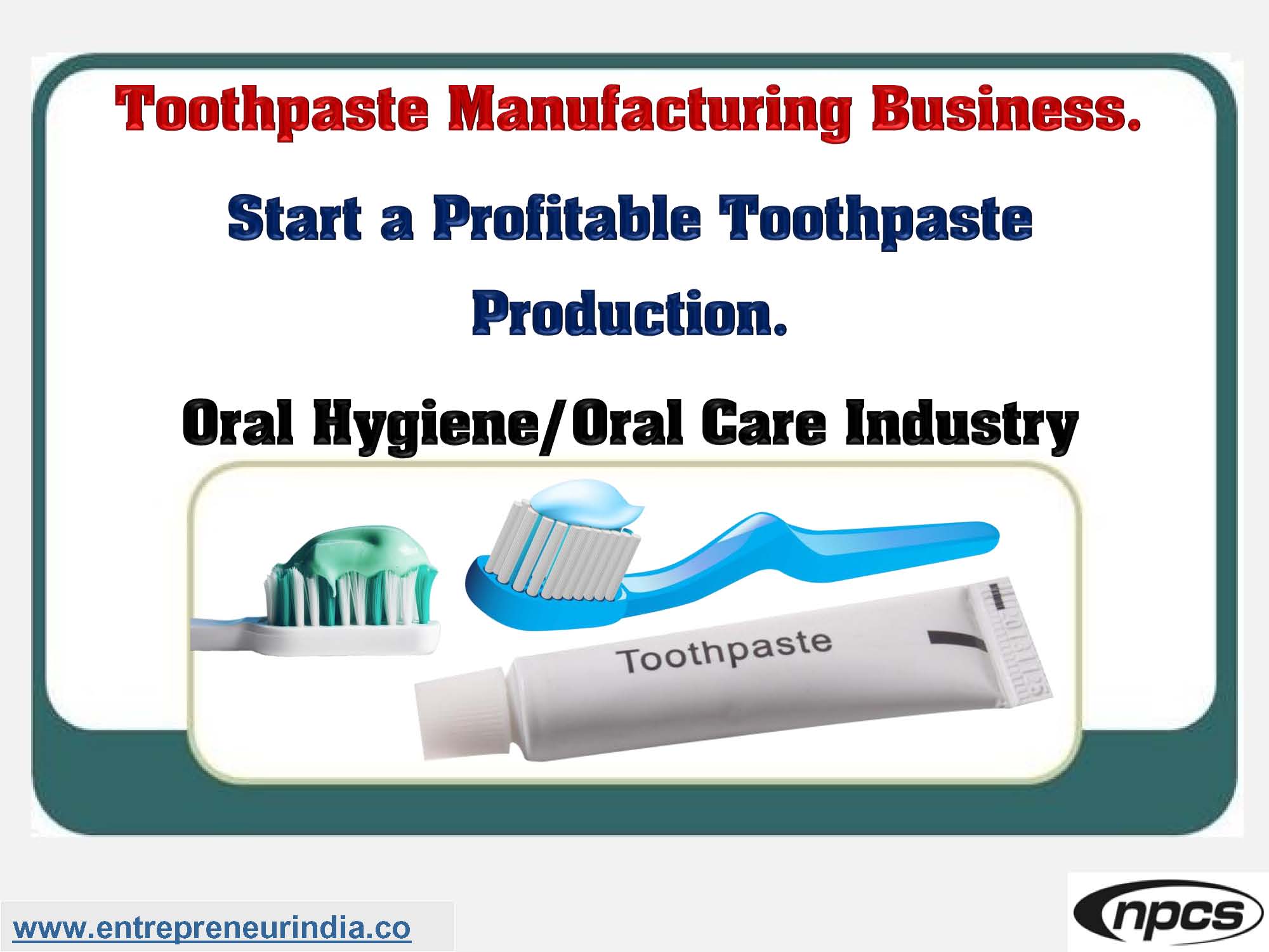 toothpaste production business plan