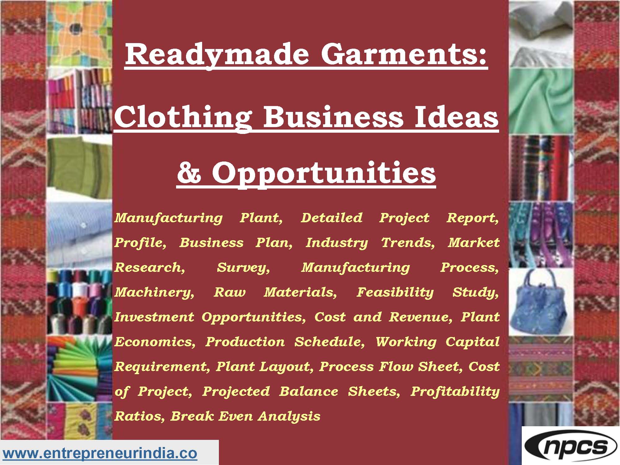 Readymade Garments, Clothing Business Ideas & Opportunities
