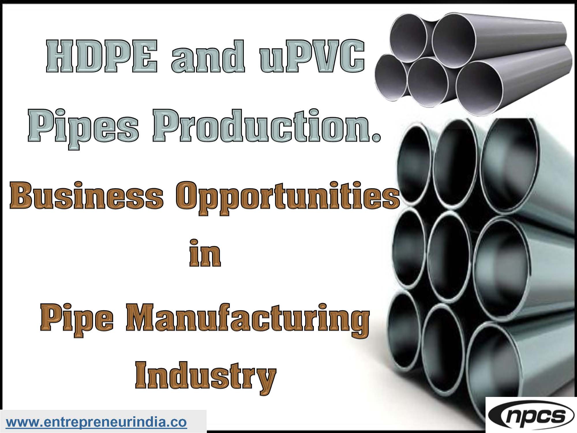HDPE and uPVC Pipes Production