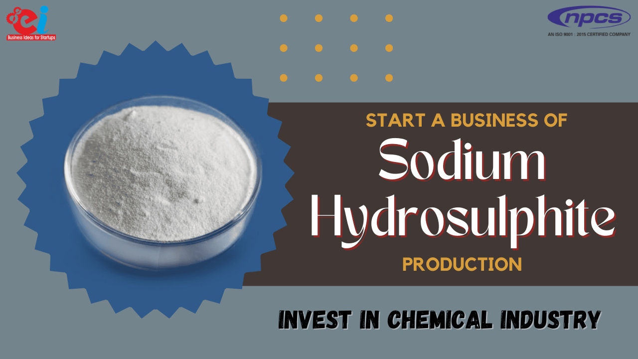 Start a Business in Sodium Hydrosulphite Production Invest in Chemical Industry