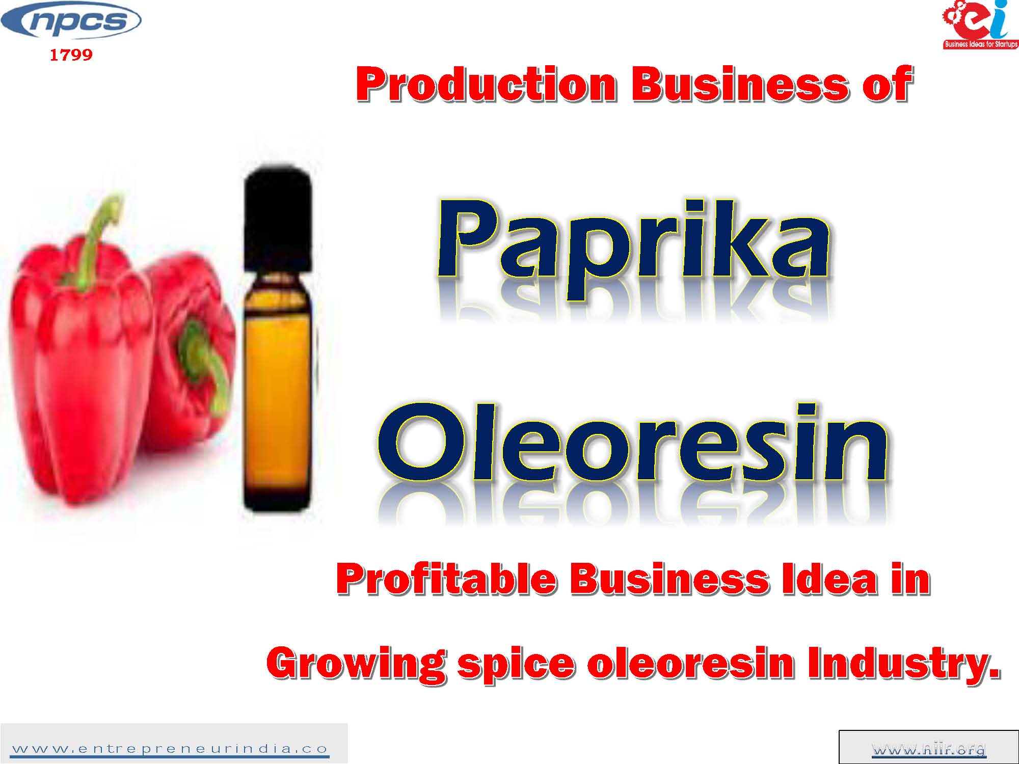 Production Business of Paprika Oleoresin Profitable Business Idea in Growing spice oleoresin Industry