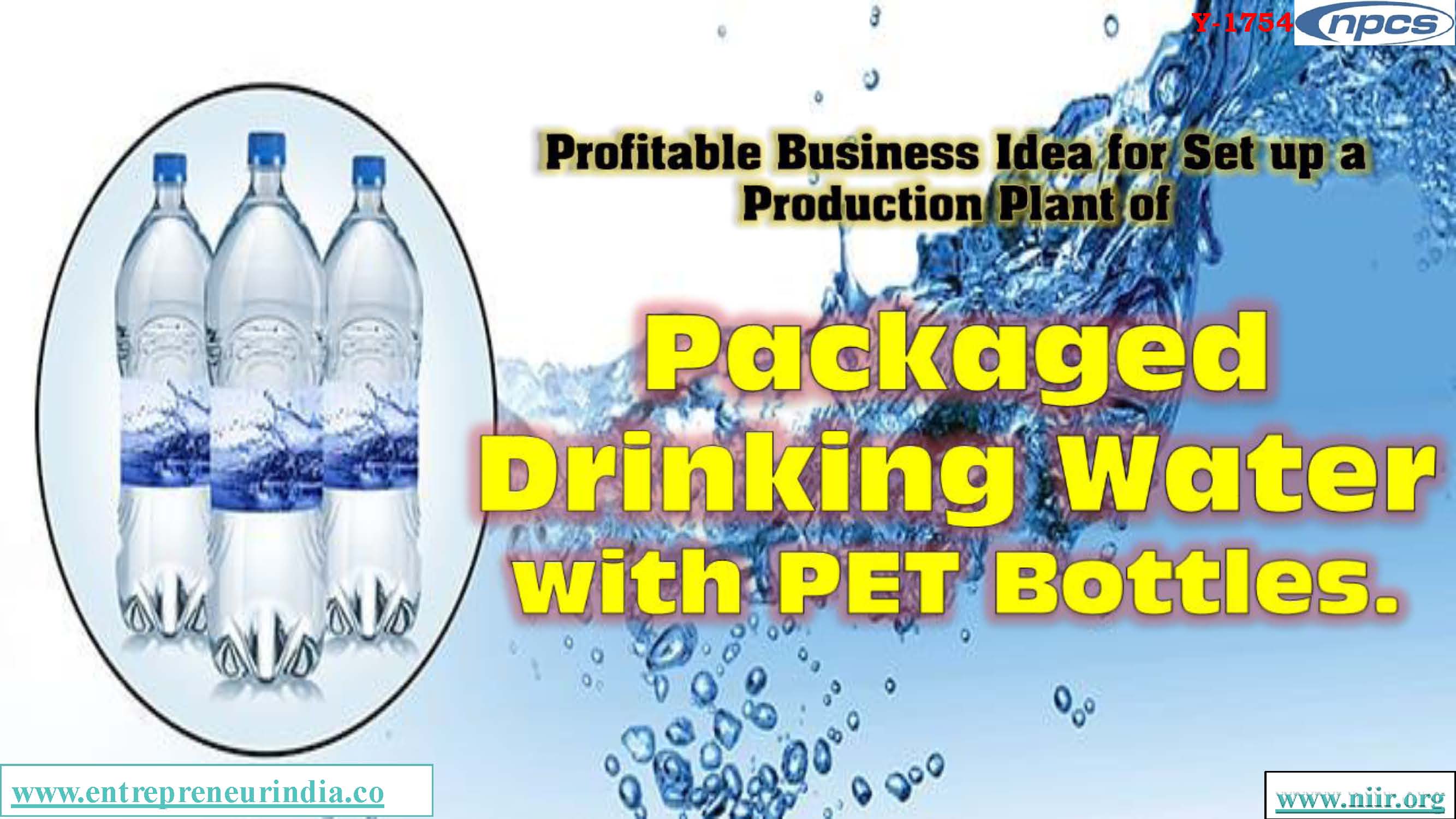 Profitable Business Idea for Set up a Production Plant of Packaged Drinking Water with PET Bottles
