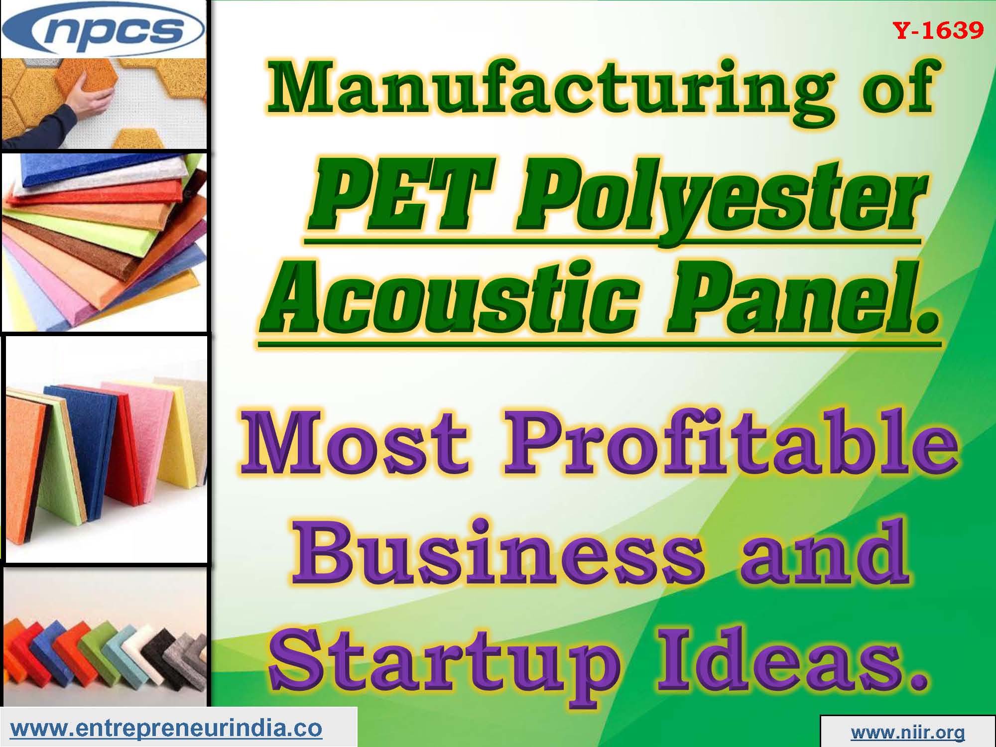 Manufacturing of PET Polyester Acoustic Panel