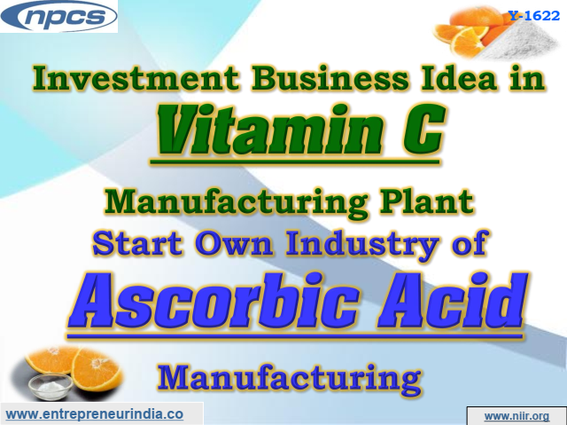 Investment Business Idea in Vitamin C Manufacturing Plant