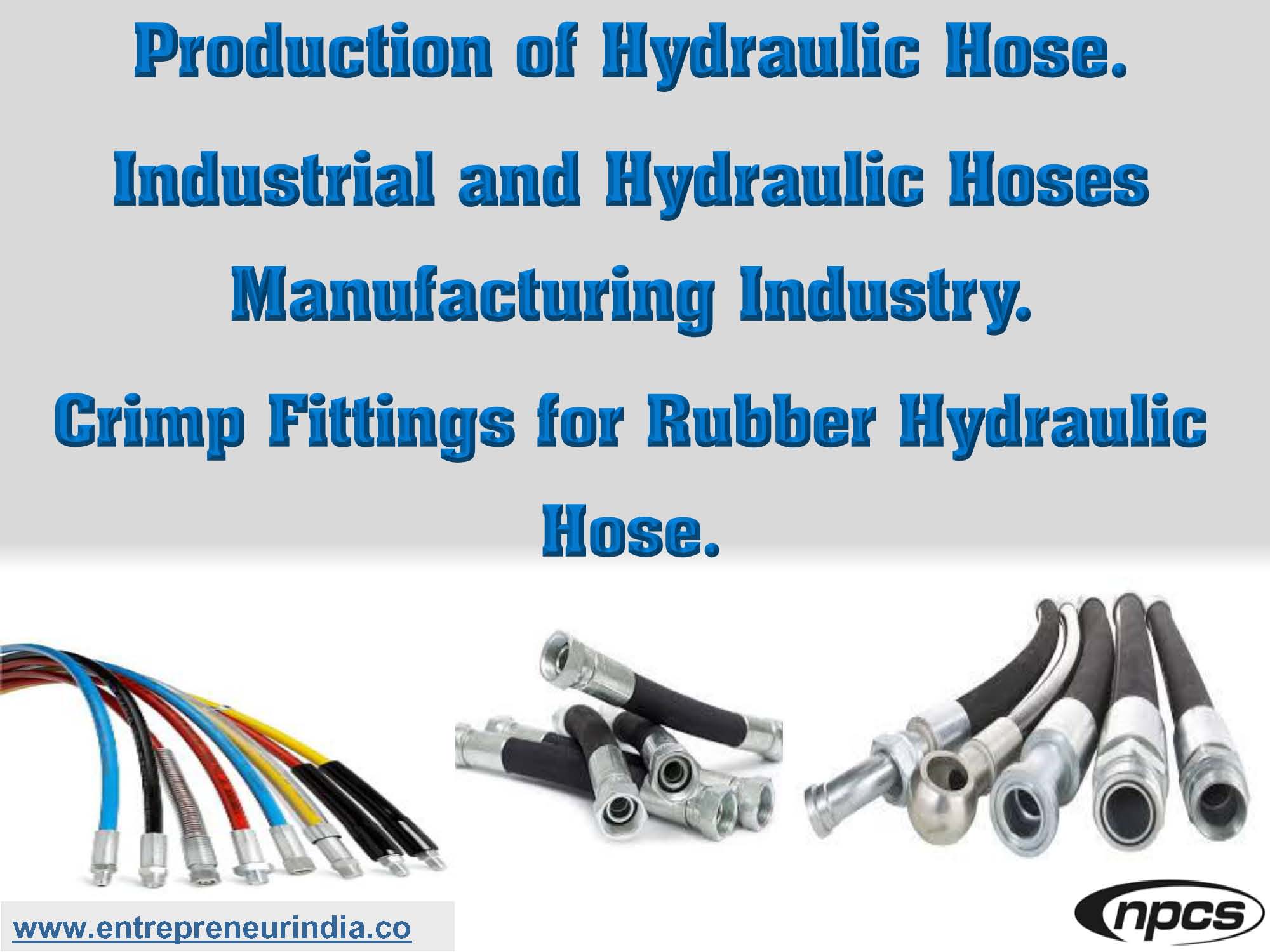 Production of Hydraulic Hose. Industrial and Hydraulic Hoses Manufacturing Industry