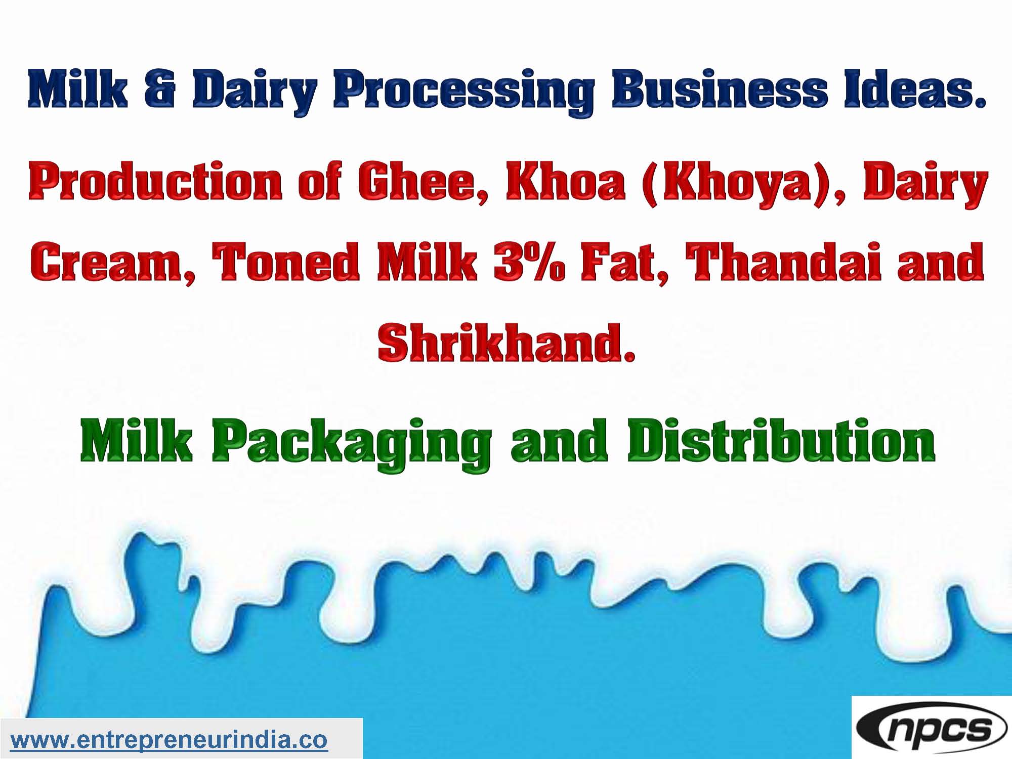 Milk & Dairy Processing Business Ideas