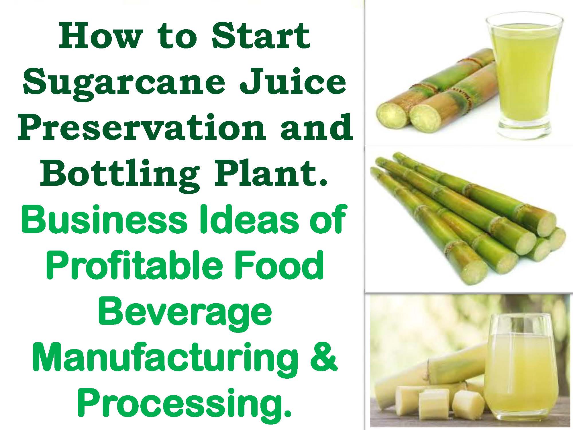 How to Start Sugarcane Juice Preservation and Bottling Plant
