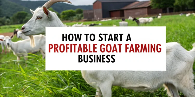 Goat farming business