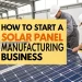 solar panel manufacturing