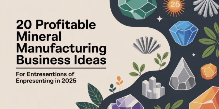 20 Profitable Mineral Manufacturing Business Ideas for Entrepreneurs in 2025