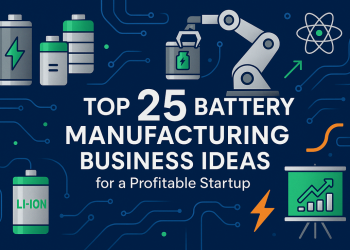 Top 25 Battery Manufacturing Business Ideas for a Profitable Startup