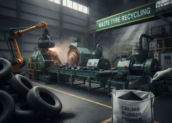 Crumb Rubber Powder from Waste Tyre