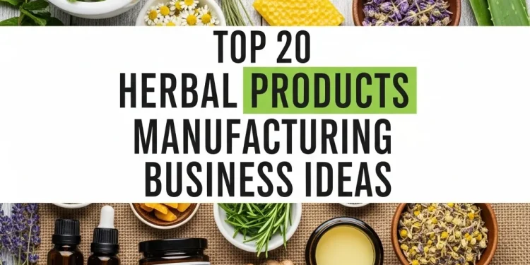 Herbal Products Manufacturing Business Ideas