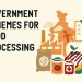 Government Schemes For Food Processing