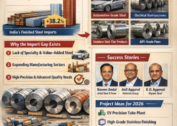 Entrepreneurship and skill development training program poster showcasing business workshops, startup support, and professional courses by NPCS