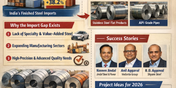 Entrepreneurship and skill development training program poster showcasing business workshops, startup support, and professional courses by NPCS