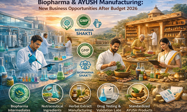 Biopharma & AYUSH Manufacturing: New Business Opportunities After Budget 2026