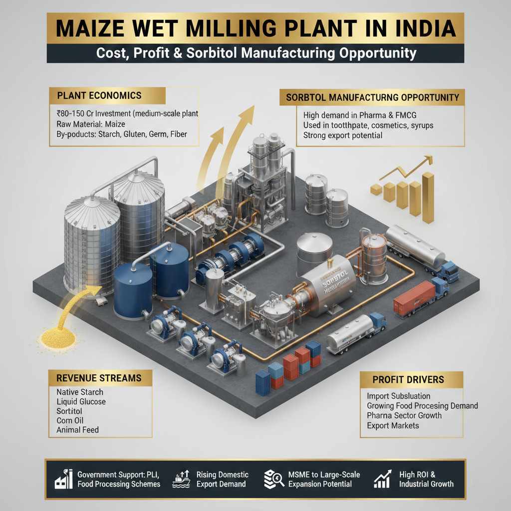 Maize Wet Milling Plant in India
