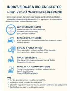 Biogas Gas separation Membrane