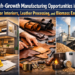 High Growth Manufacturing Opportunities in Modular Interiors, Leather Processing, and Biomass Energy