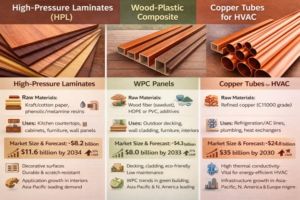 Manufacturing Opportunities : High-Pressure Laminates, HVAC Copper Tubes & WPC Panels
