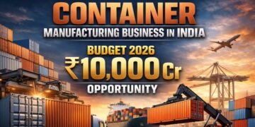 container manufacturing business in India factory under Budget 2026 scheme