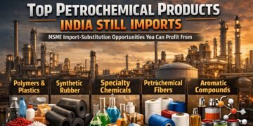 petrochemical import substitution manufacturing plant in India