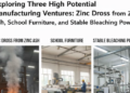 3 Exploring Three High Potential Manufacturing Ventures: Zinc Dross from Zinc Ash, School Furniture, and Stable Bleaching Powder