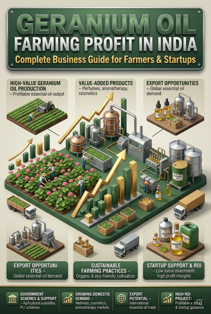 Geranium Oil Farming Profit