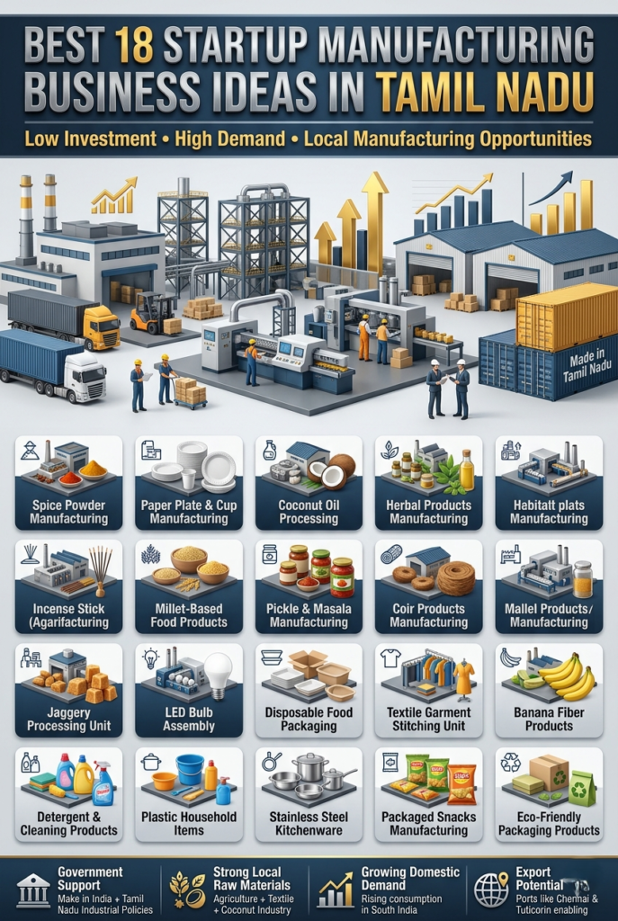 Manufacturing Business Tamil Nadu