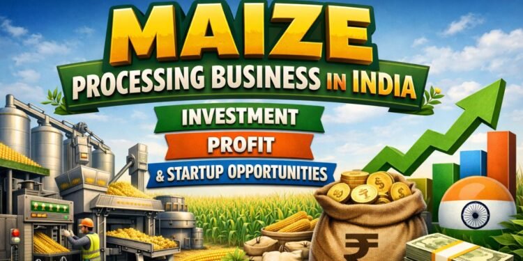Maize processing plant in India producing starch, glucose and maize derivatives