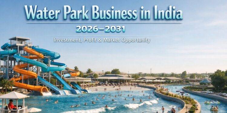 Water park business in India with modern rides and large swimming pools