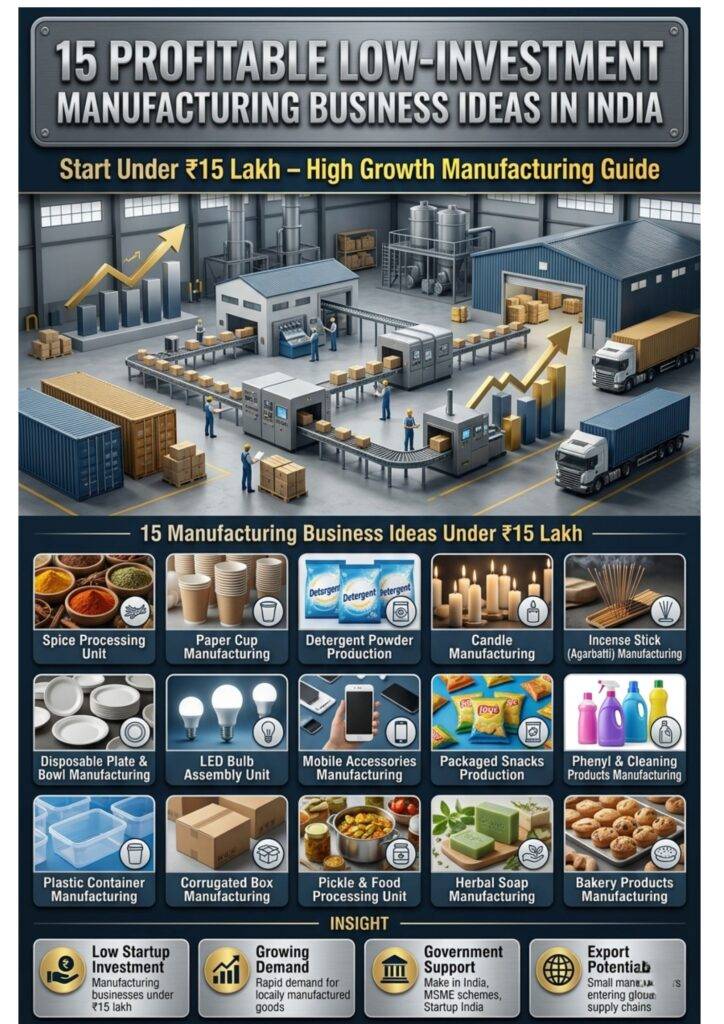 Low investment manufacturing ideas
