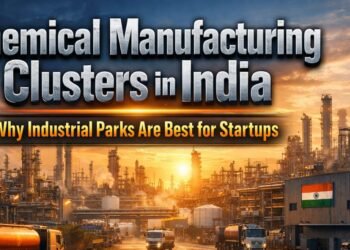 chemical manufacturing cluster in India with industrial plants