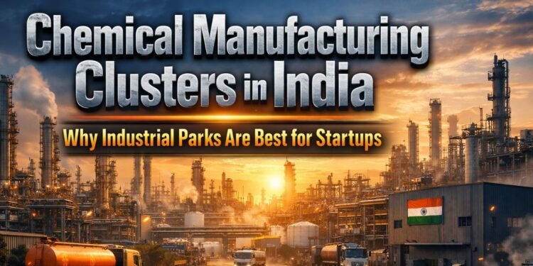 chemical manufacturing cluster in India with industrial plants