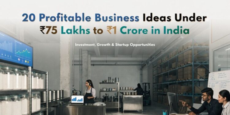 manufacturing business ideas under 1 crore in India