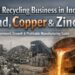 Metal recycling plant in India processing scrap materials