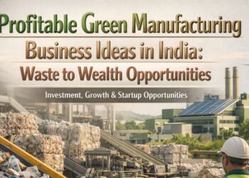 Green manufacturing business ideas in India using waste to wealth model