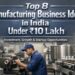 manufacturing business ideas under 10 lakh in India