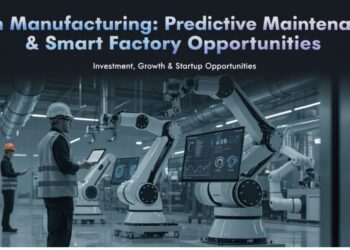 AI predictive maintenance dashboard in smart factory