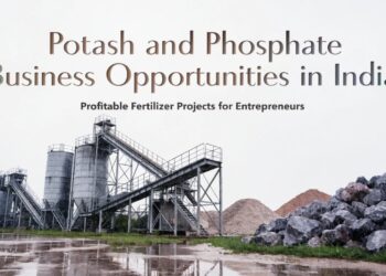 farmland using phosphate fertilizer in India agriculture