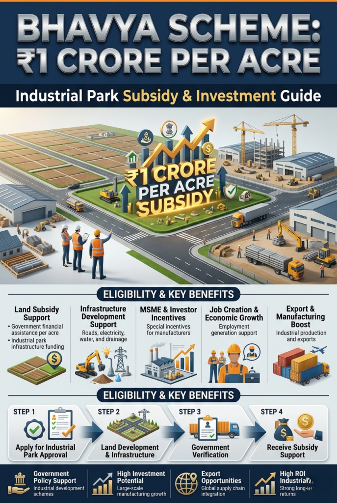 BHAVYA industrial park scheme infrastructure in India with modern facilities