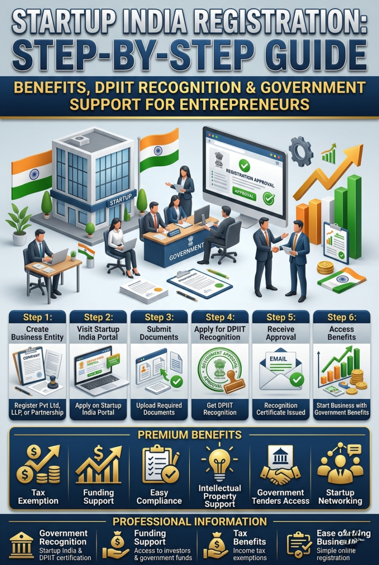 Startup India Registration: Step-by-Step Guid DPIIT Benefit
