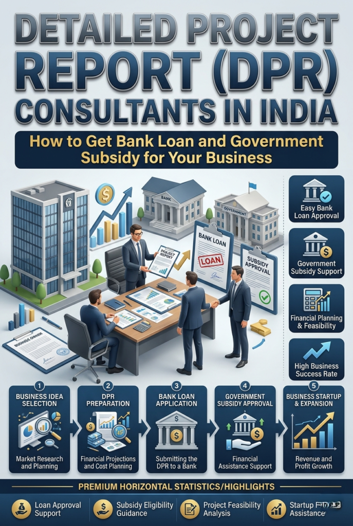 Detailed Project Report consultants in India for bank loan planning